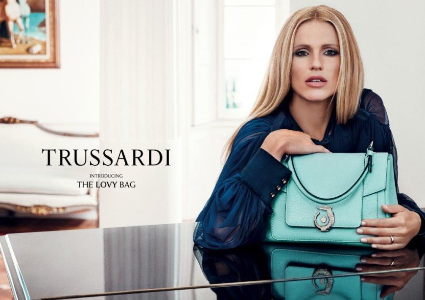 Мишель Хунцикер в новой рекламной кампании Trussardi