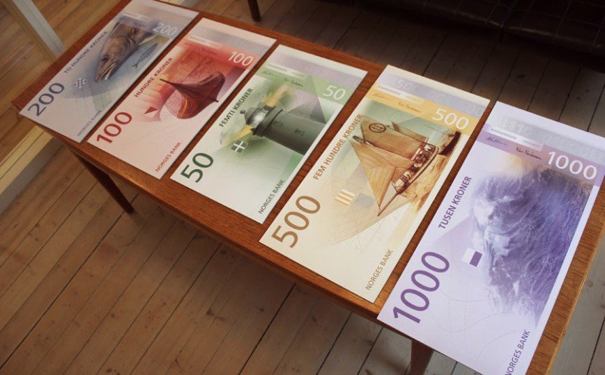 Новые банкноты Норвегии названы самыми красивыми в мире