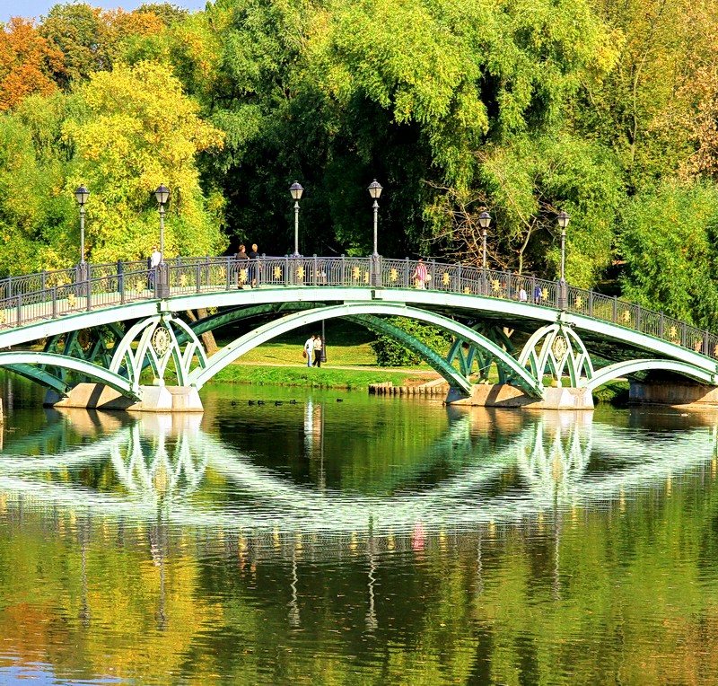 Мост осенью и его отражение в водоеме  ☼ ✈ xorolik ✈ ☼ 