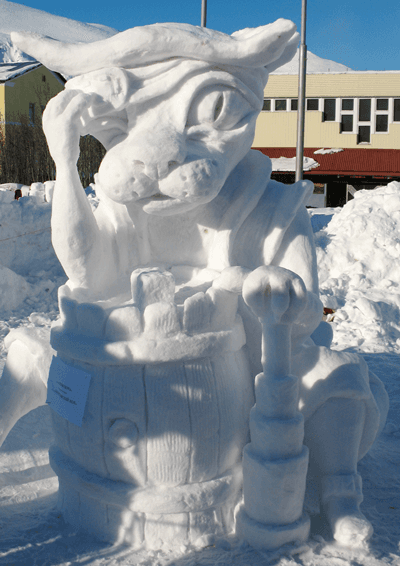 Снежная Скульптура (Пират) мама_Максика