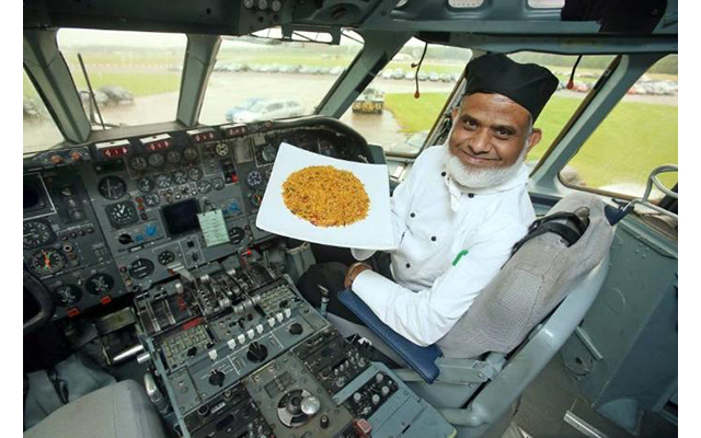 Ресторан индийской кухни в самолете
