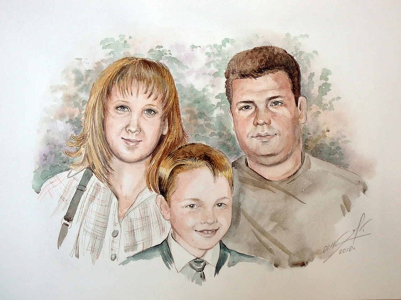 фото нарисованной семьи