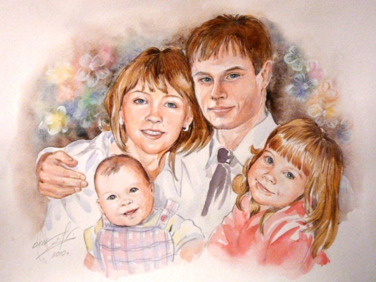 Нарисовать семейный портрет