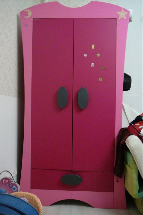 Шкаф икеа детский розовый
