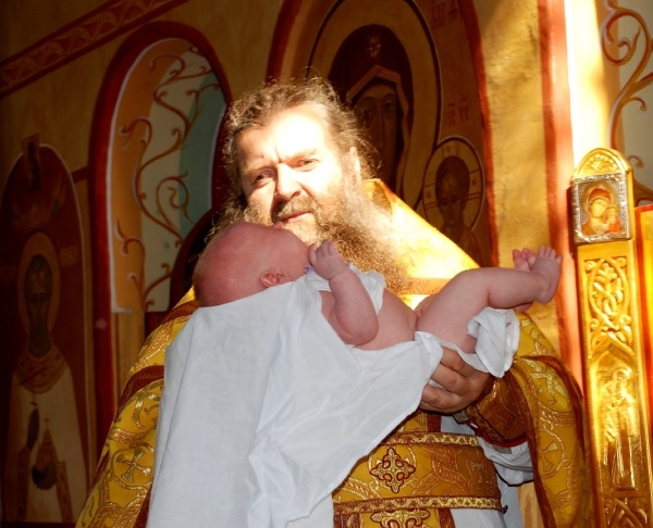 Крещение сынульки Матвея :) Резвая БАНКА!