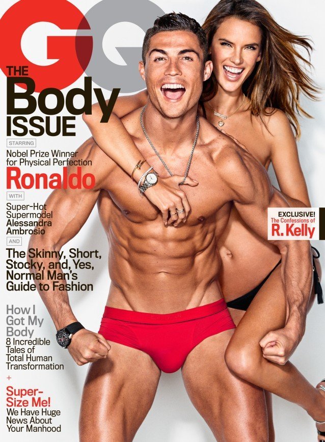 Роналду снялся для обложки глянцевого журнала с бразильской моделью