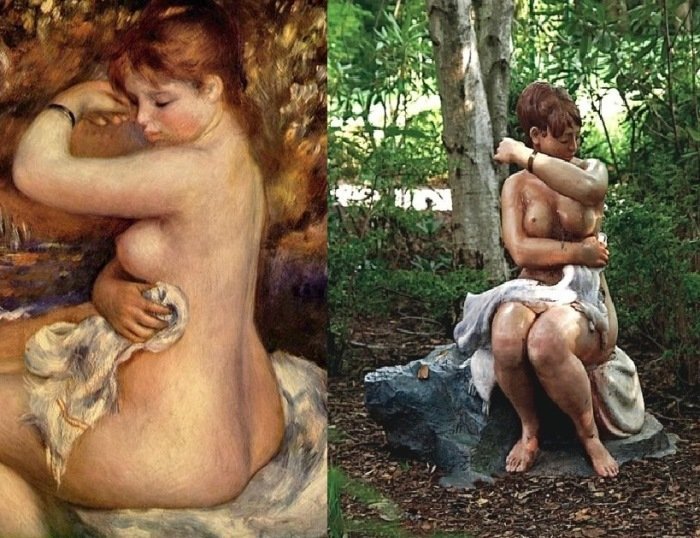 Картины известных импрессионистов, воссозданные в виде скульптур