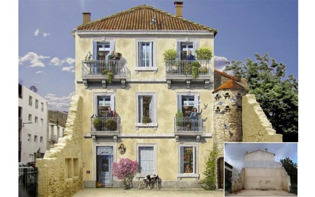 Необычные фасады домов Франции 