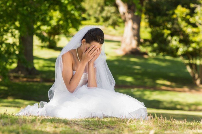 Половина разведенных сомневались в своих чувствах в день свадьбы