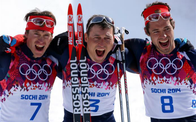 Сборная России  одержала победу на Олимпиаде в Сочи