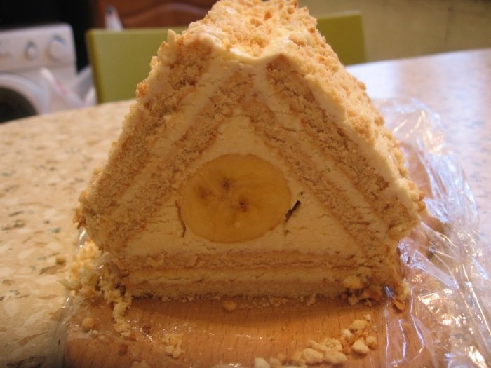Тортик из печенья домик