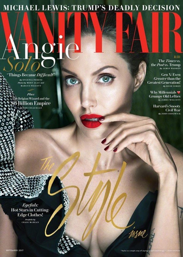 Впервые после развода Анджелина Джоли появилась на обложке глянца
