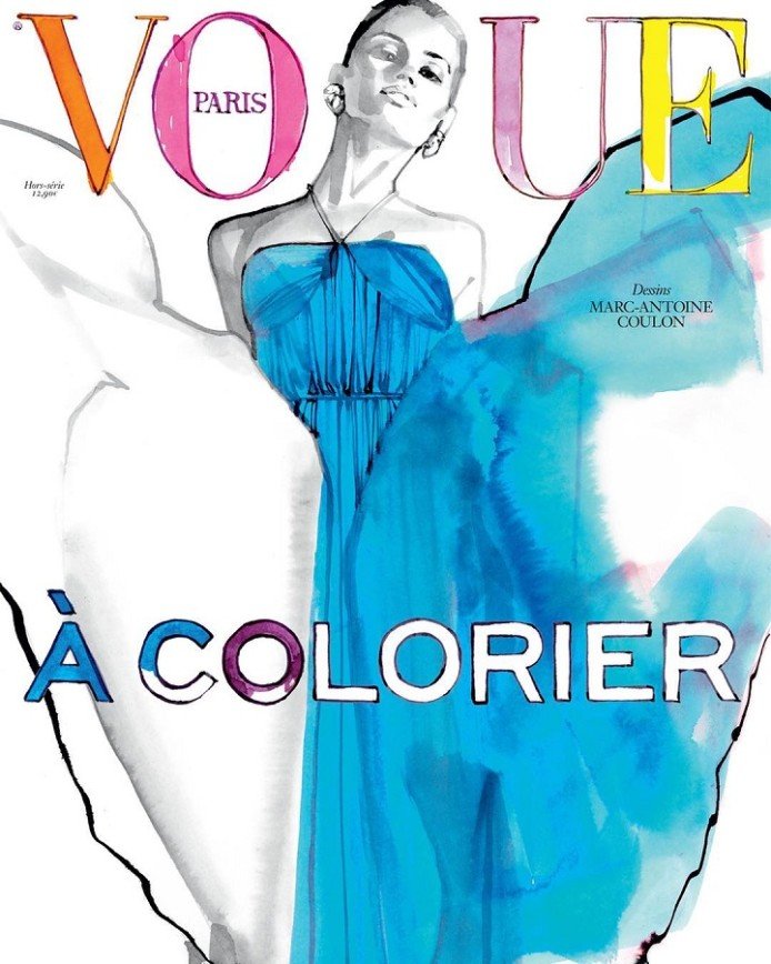 Французский Vogue выпустил модную раскраску для взрослых