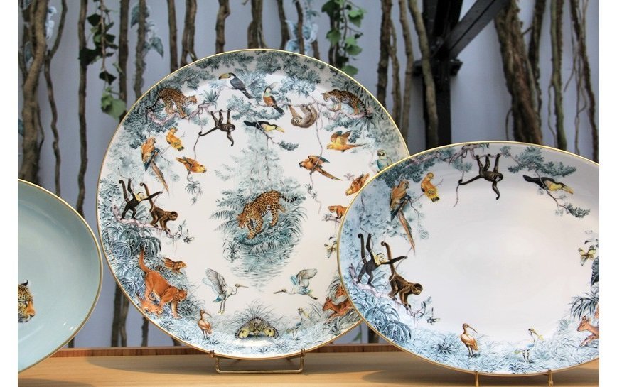 Hermès выпустил посуду с рисунками диких животных