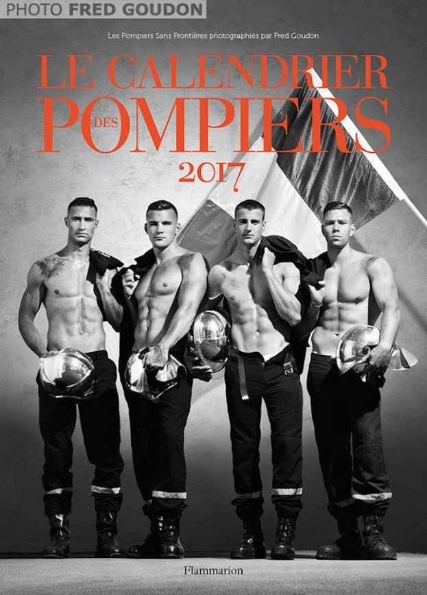 Французские пожарные для благотворительного календаря-2017