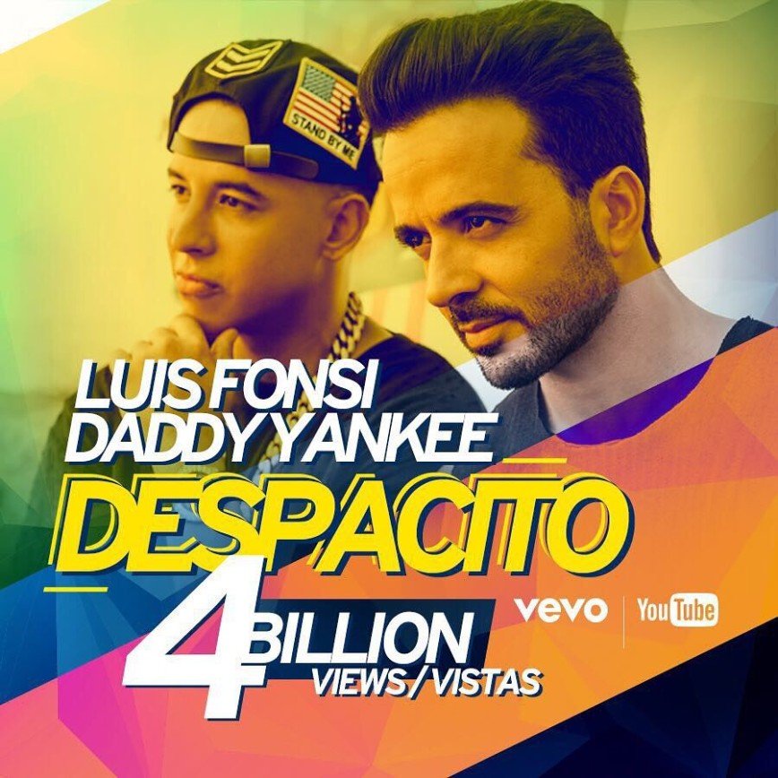 Клип Despaсito побил все рекорды: его посмотрели 4 миллиарда человек