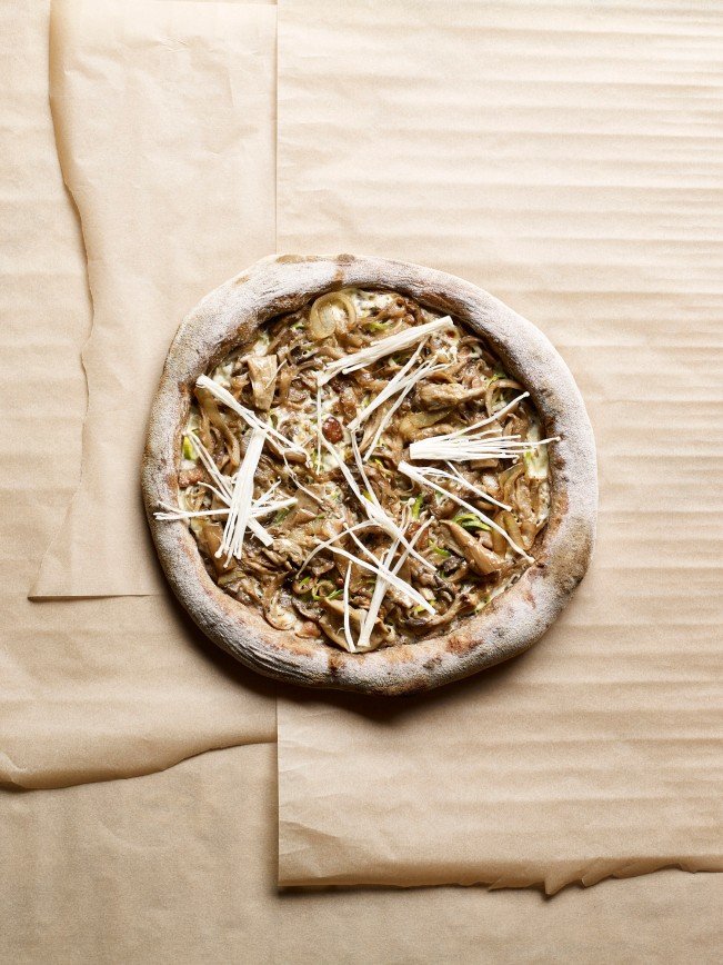 Постная пицца с грибами (постное меню Hungry Chef Askeza, «Чайхона №1» братьев Васильчуков)