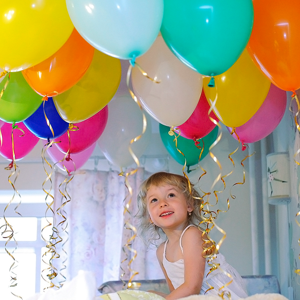 воздушные шары над кроваткой - самое сладкое пробуждение в день варенья! Sharisha