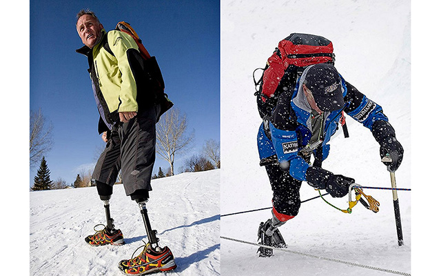 Марк Инглис первый альпинист, покоривший Эверест без ног
