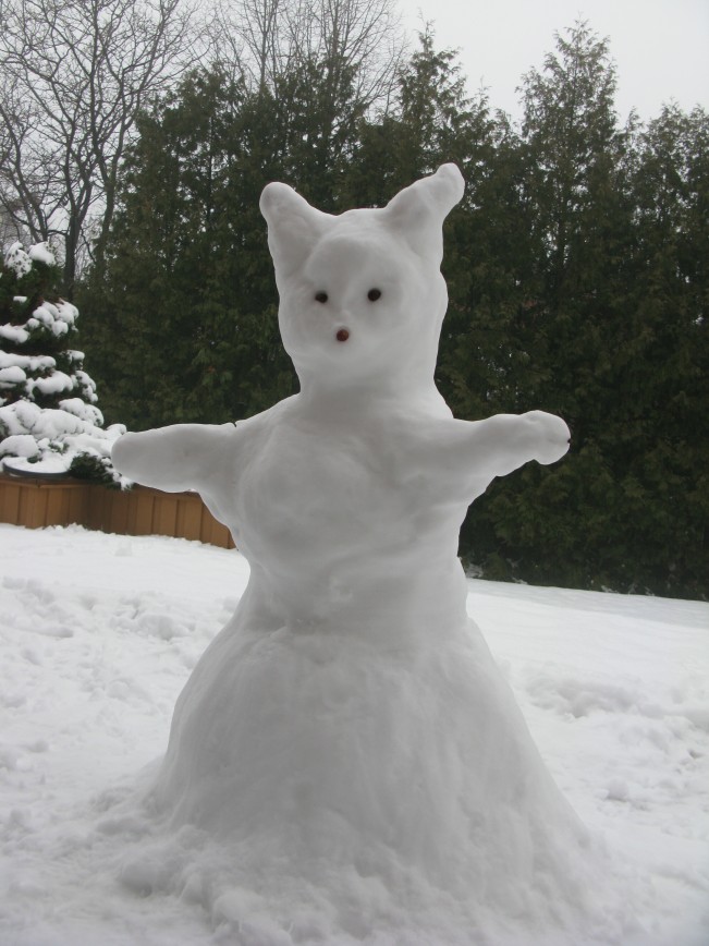 Снеговик в образе лисички ... Наташа...