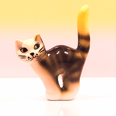Моя любимая фарфоровая статуэтка Кошка lasunka