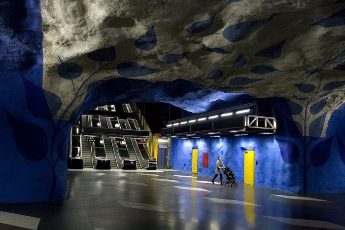 Шведское метро – произведение искусства
