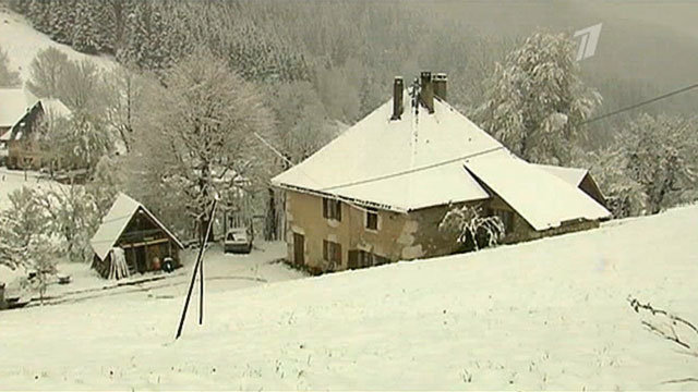 Францию, Германию и Швейцарию завалило снегом