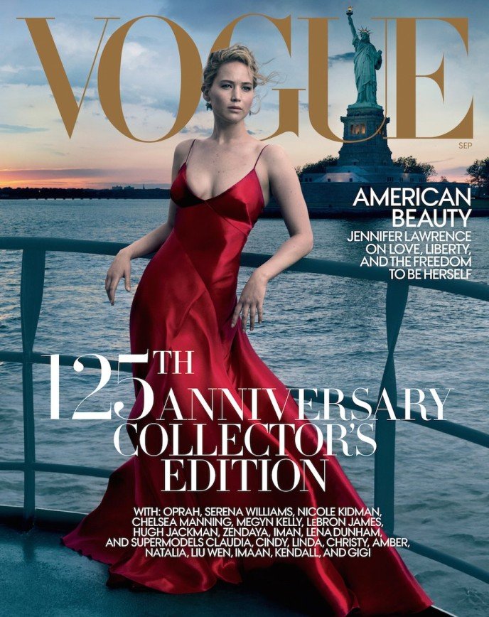 "Превратилась в очередную куклу": фанаты обсуждают Дженнифер Лоуренс на обложке Vogue 