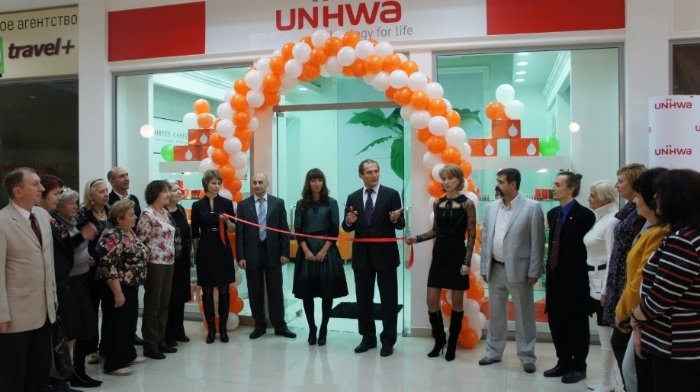 Открытие магазина Unhwa Europe в Москве