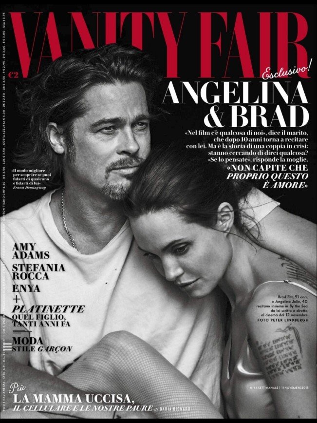 Анджелина Джоли и Брэд Питт для Vanity Fair Italy