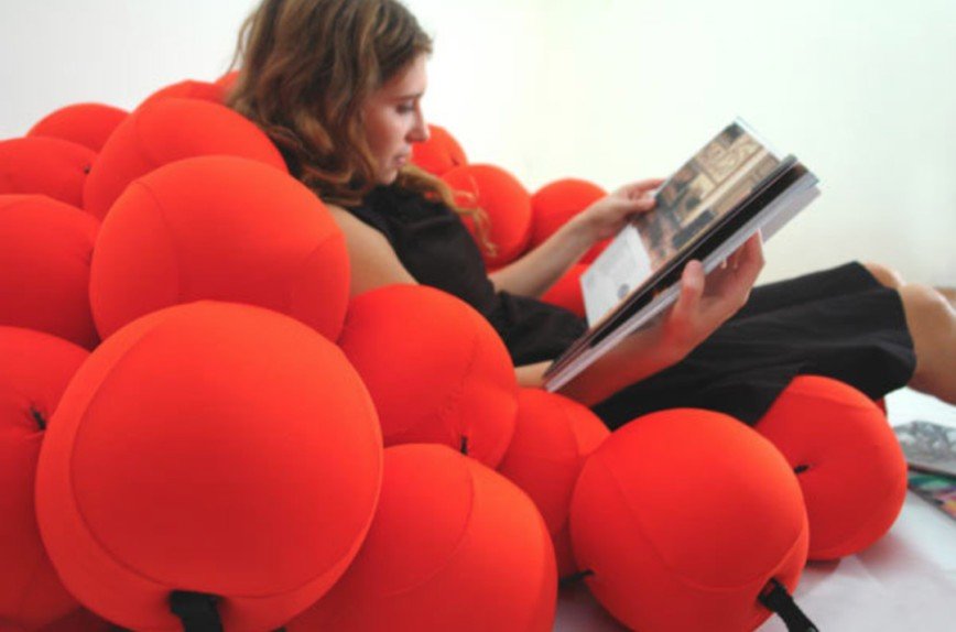 Feel Seating System — кровать из мягких шаров
