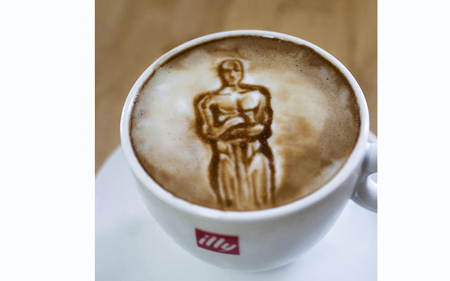 Номинанты премии Оскар-2014 на кофейной пенке