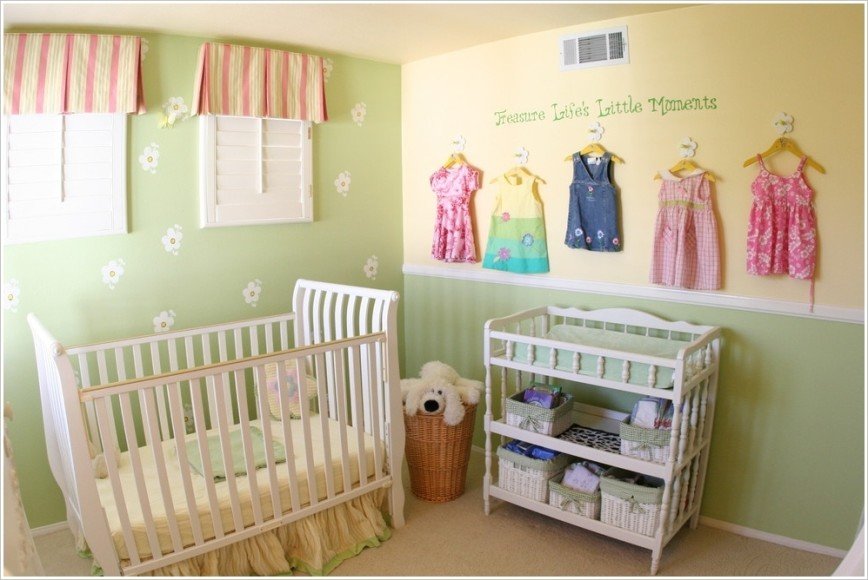 Красивый интерьер комнат для новорожденных