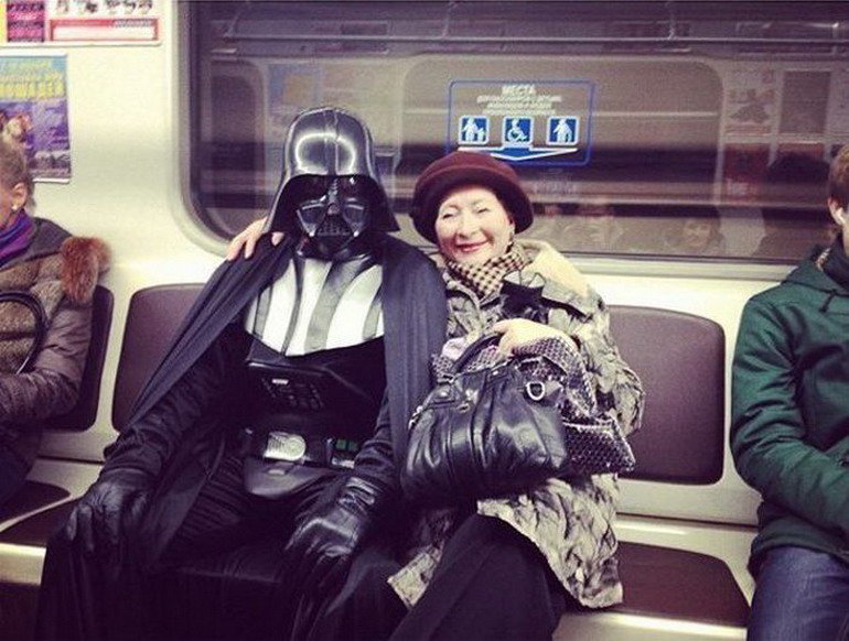 Дарт Вейдер с принцессой Леей прокатятся в Московском метро