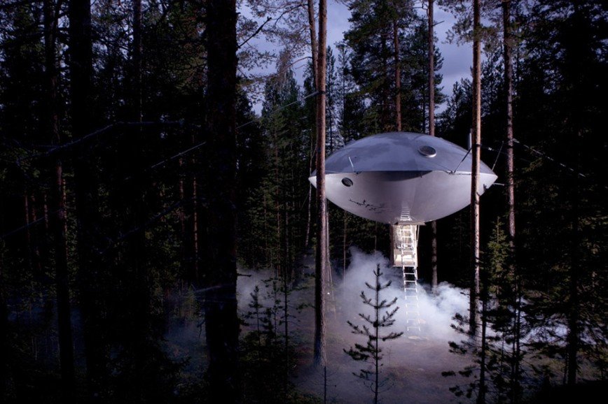 В Швеции можно заночевать в НЛО