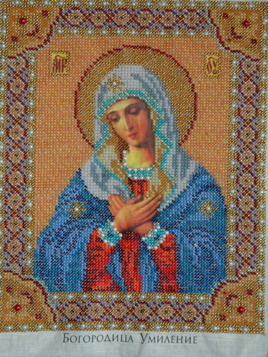 Богородица Умиление - вышита бисером. lev78