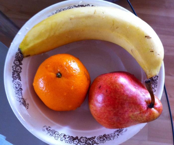 "Тюря" из фруктов на завтрак