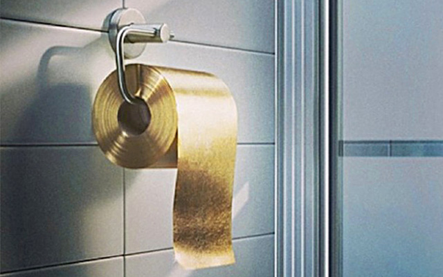 Золотая туалетная бумага