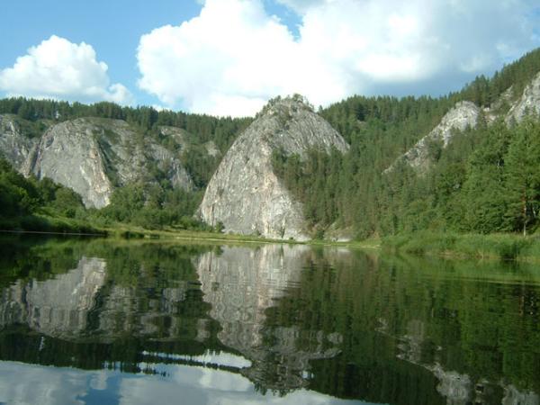 Река на территории Башкортостана и Челябинской области