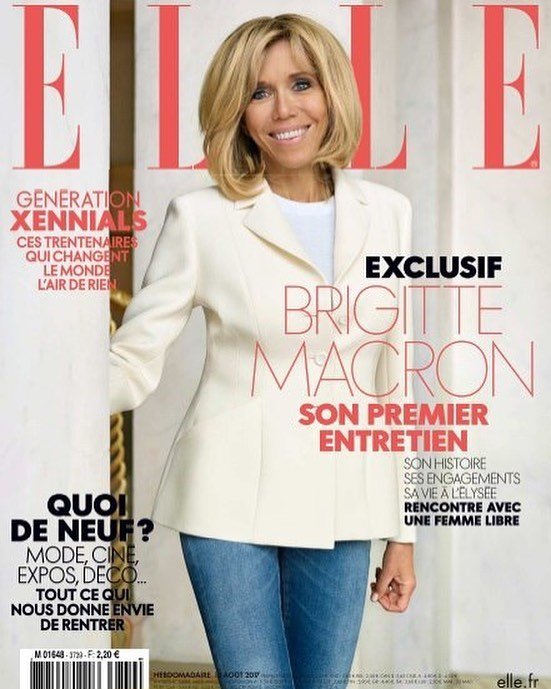 "Ощущуние, что это Панин": Брижит Макрон снялась для обложки Elle France