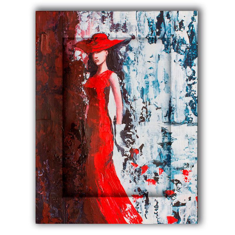 Картина Дом Корлеоне Дама в красном, Леруа Мерлен