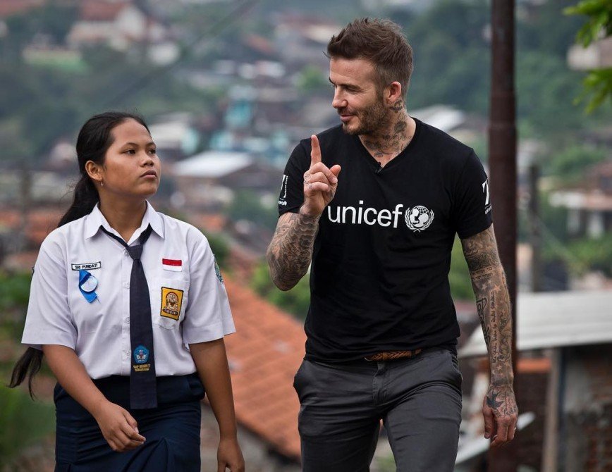 Дэвид Бекхэм на день отдал свой Инстаграм девочке из Индонезии