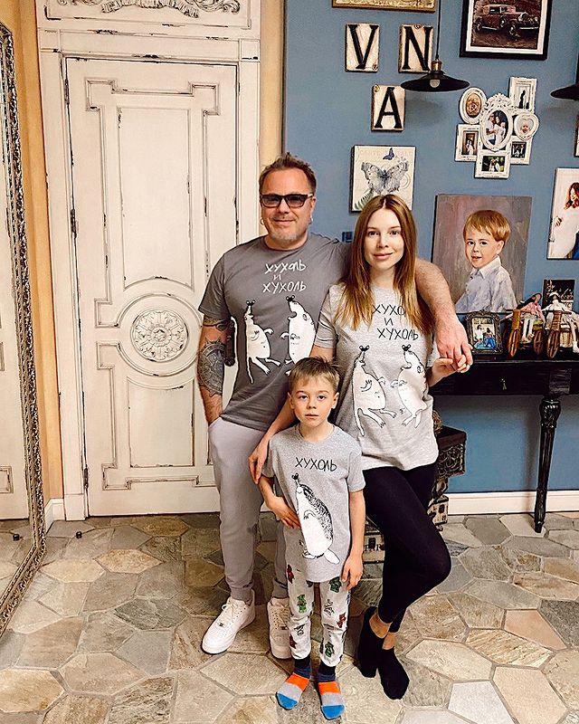 Наталья Подольская  с мужем и сыном
