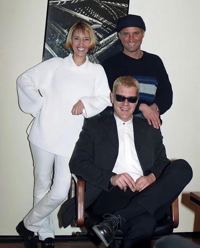 Лера Кудрявцева с Иваном Демидовым и Отаром Кушанашвили