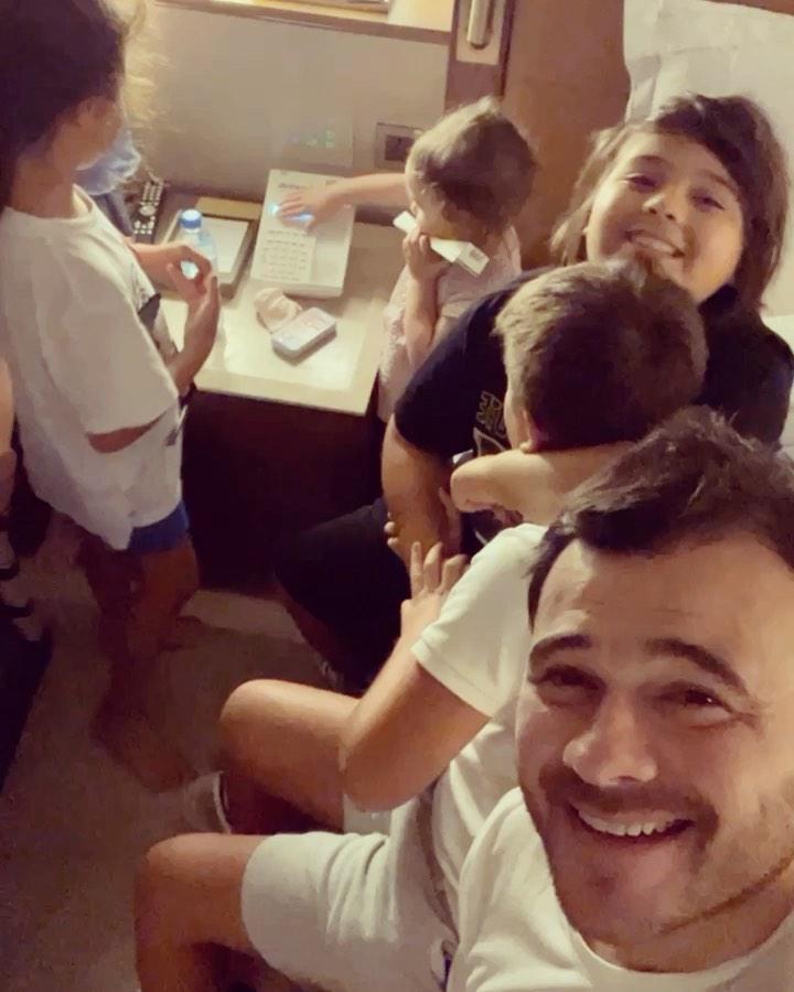 Эмин Агаларов с детьми