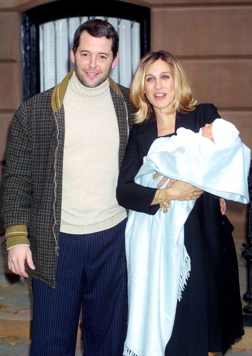 Сара Джессика Паркер и Мэттью Бродерик с новорожденным сыном