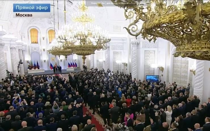 Выступление Владимира Путина в Кремле