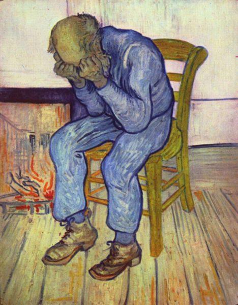 Ван Гог —  «Горюющий старик», 1890 г.