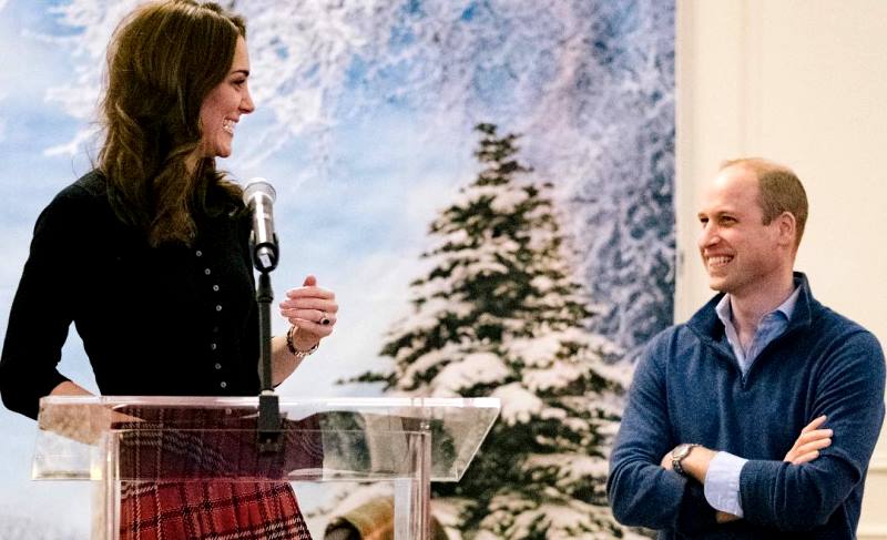 Королевский юмор: принц Уильям сравнил Кейт Миддлтон с новогодней елкой