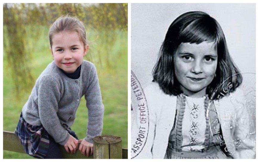 Принцесса Шарлотта и принц Уильям в детстве